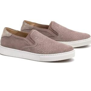 TRASK "Linda" Blush Suede Slip on Sneaker
